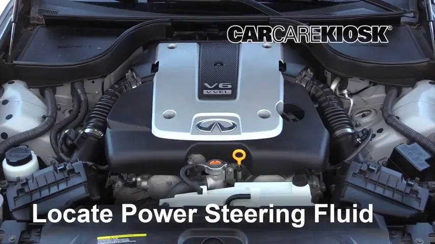 2015 Infiniti Q40 3.7L V6 Power Steering Fluid Add Fluid